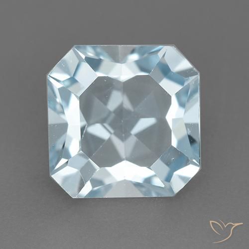2.87ct Natural Sky Blue Topaz, Emerald Cut, VVS