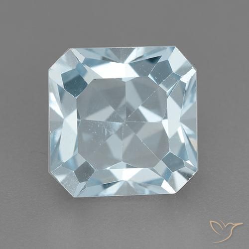 3.24ct Natural Sky Blue Topaz, Emerald Cut, VVS-VS