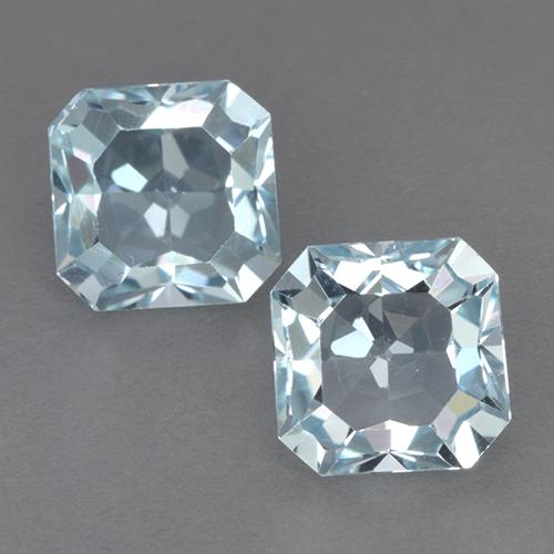 Himmerlblau Topas Edelstein - 3.2ct Octagon Stufenschliff (ID: 522690)