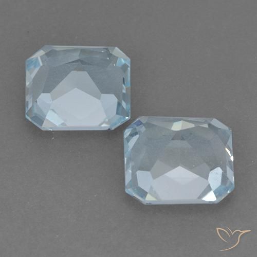 Topaz Gemstones in 8 x 8 mm (calibrated) Size for Sale, Topaz Stones in Sky Blue Color