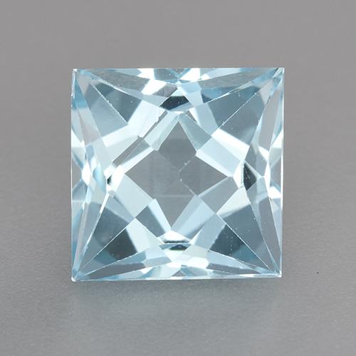Светло-синий Топаз Камень - 3.3ct Огранка Принцесса (ID: 522718)