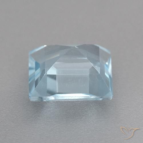 Topaz Gemstone in 8 x 8 mm (calibrated) Size for Sale, Topaz Stone in Sky Blue Color