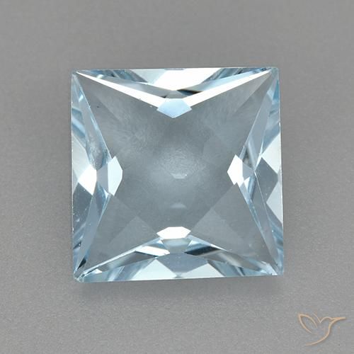2.79ct Natural Sky Blue Topaz, Square, VVS