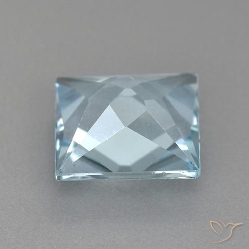 Topaz Gemstone in 8 x 8 mm (calibrated) Size for Sale, Topaz Stone in Sky Blue Color
