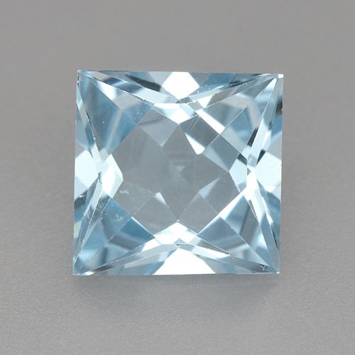 Baby Blue Топаз Камень - 2.7ct Огранка Принцесса (ID: 522722)
