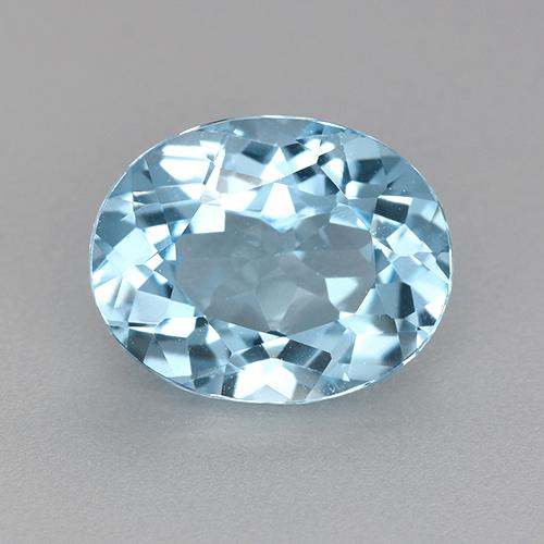 Небесно Голубой Топаз Камень - 3.5ct Фасетный Овал (ID: 522881)