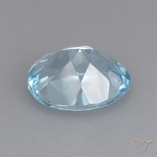 Topaz Gemstone in 10 x 8 mm (calibrated) Size for Sale, Topaz Stone in Sky Blue Color