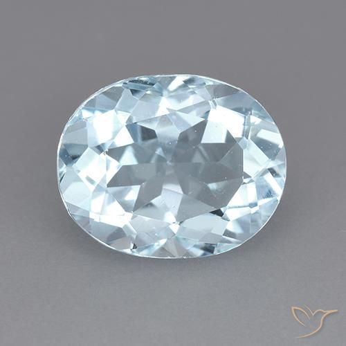 3.65ct Natural Sky Blue Topaz, Oval, VVS