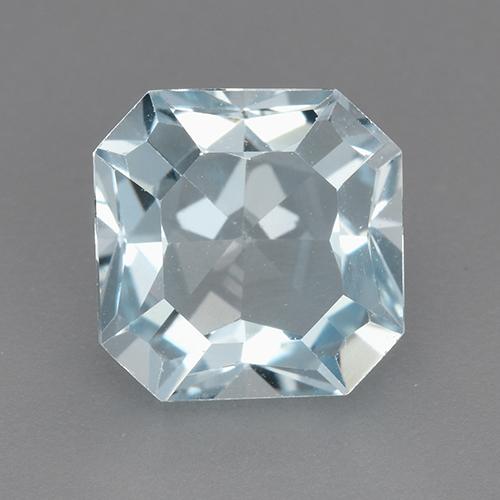 Небесно Голубой Топаз Камень - 3.1ct Восьмиугольная ступенчатая огранка (ID: 523010)