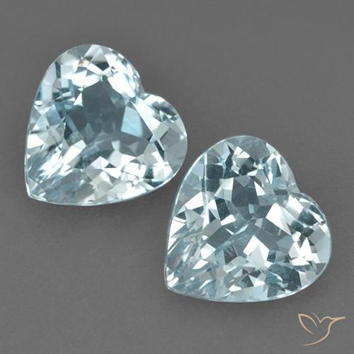 8.26ctw Natural Sky Blue Topaz, Heart, VVS-VS