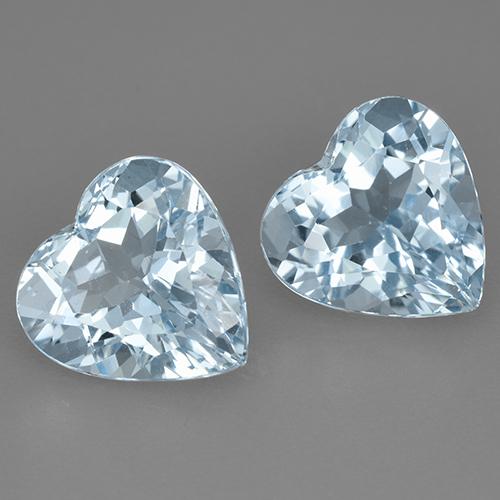 Sky Blue Topaz Gem - 4.3ct Heart Facet (ID: 523462)