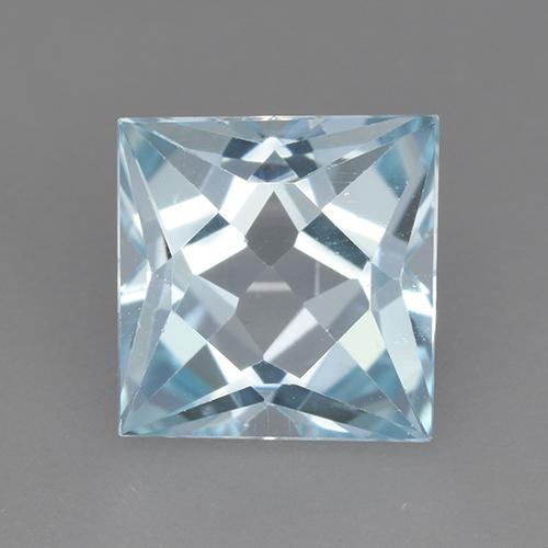 Baby Blue Топаз Камень - 3.1ct Огранка Принцесса (ID: 523467)