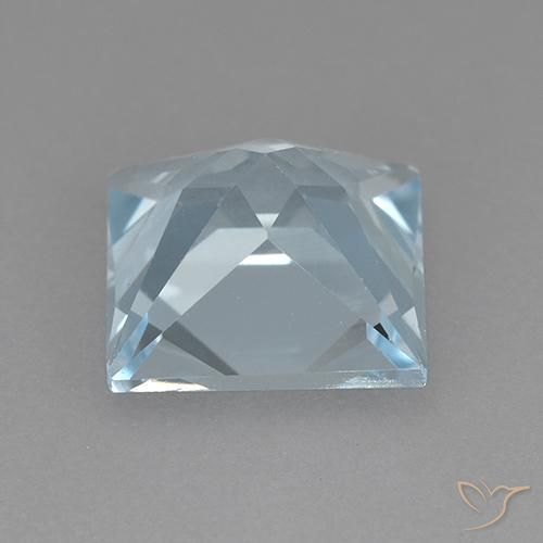 Topaz Gemstone in 8 x 8 mm (calibrated) Size for Sale, Topaz Stone in Sky Blue Color