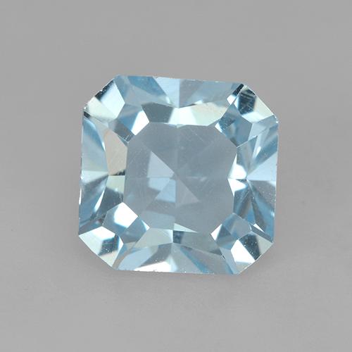 Небесно Голубой Топаз Камень - 2.9ct Восьмиугольная ступенчатая огранка (ID: 523631)