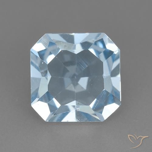 2.73ct Natural Sky Blue Topaz, Emerald Cut, VVS