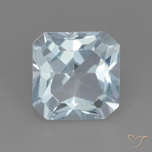 3.10ct Natural Sky Blue Topaz, Emerald Cut, VVS