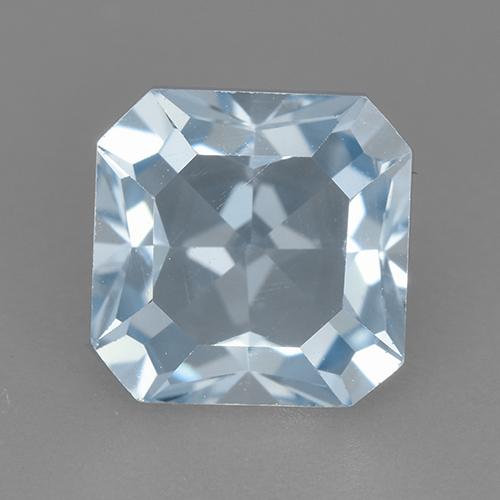hellblau Topas Edelstein - 3.1ct Octagon Stufenschliff (ID: 523704)