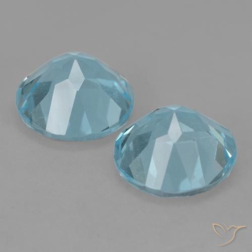 Topaz Gemstones in 8.5 mm (calibrated) Size for Sale, Topaz Stones in Swiss Blue Color