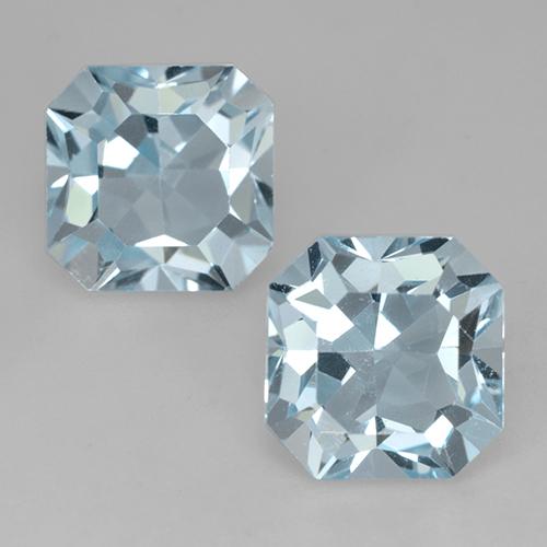 Azul Cielo Topacio Gema - 4.4ct Forma octagonal (ID: 524661)