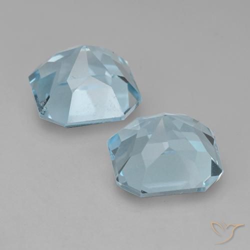 Topaz Gemstones in 9 x 9 mm (calibrated) Size for Sale, Topaz Stones in Sky Blue Color
