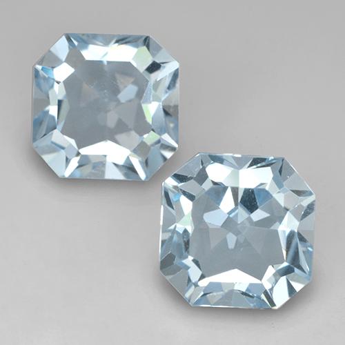 Sky Blue Topaz Gem - 4.2ct Octagon Facet (ID: 524670)