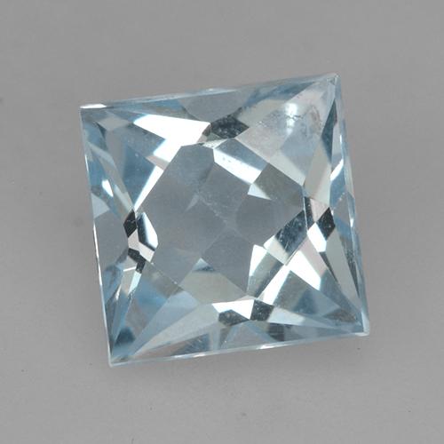 Небесно Голубой Топаз Камень - 2ct Огранка Принцесса (ID: 524862)