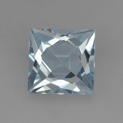 Azul cian claro Topacio Gema - 2.1ct Corte Princesa (ID: 524863)