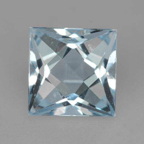 Light Cyan Blue Топаз Камень - 2.1ct Огранка Принцесса (ID: 524872)