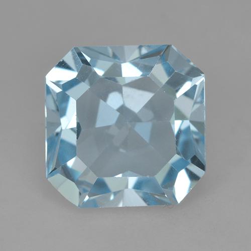 Sky Blue Topaz Gem - 4.2ct Octagon Step Cut (ID: 525078)