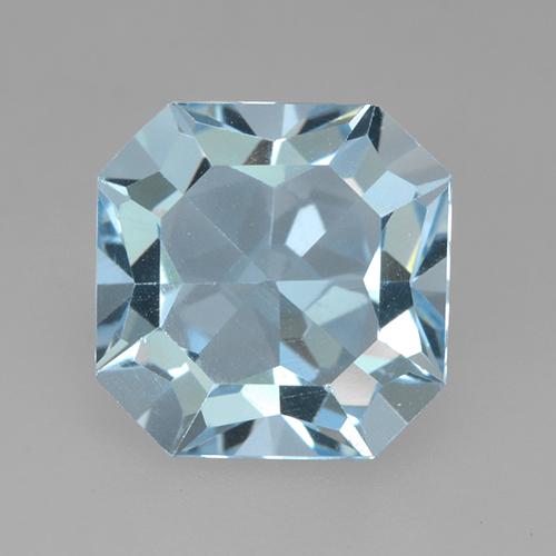 Himmerlblau Topas Edelstein - 4.3ct Octagon Stufenschliff (ID: 525081)