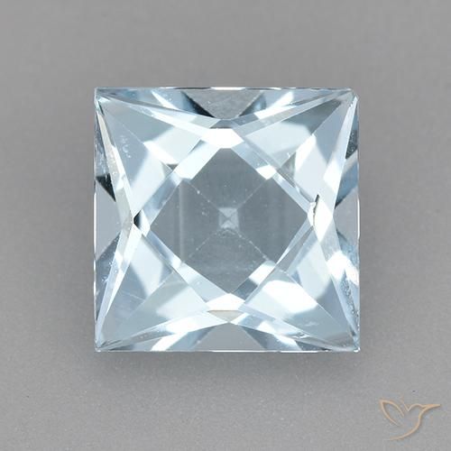 1.99ct Natural Sky Blue Topaz, Square, VVS