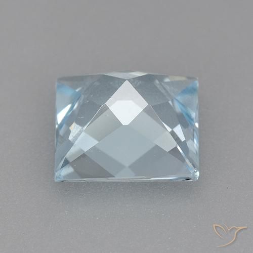 Topaz Gemstone in 7 x 7 mm (calibrated) Size for Sale, Topaz Stone in Sky Blue Color