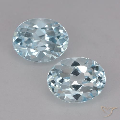 5.10ctw Natural Sky Blue Topaz, Oval, VVS-VS