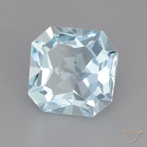 4.22 ct Blue Topaz Stone, Natural Topaz in Octagon Facet Shape for Sale