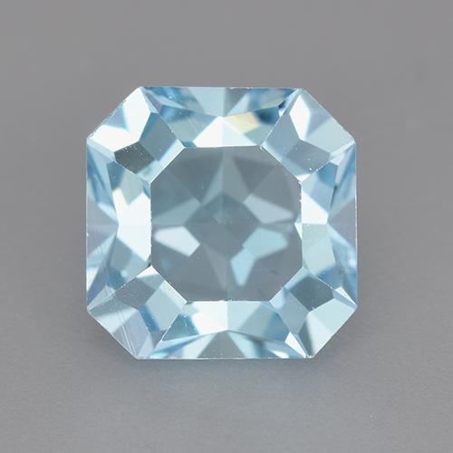 Himmerlblau Topas Edelstein - 4.2ct Oktagon facettiert (ID: 525511)
