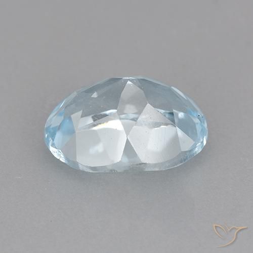 Topaz Gemstone in 9 x 7 mm (calibrated) Size for Sale, Topaz Stone in Sky Blue Color