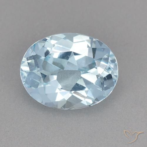 2.32ct Natural Sky Blue Topaz, Oval, VVS-VS