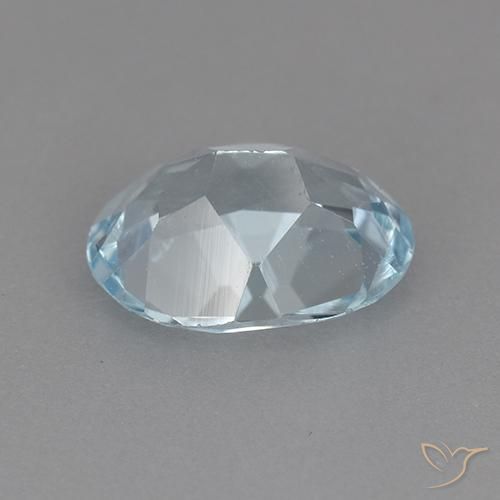 Topaz Gemstone in 9 x 7 mm (calibrated) Size for Sale, Topaz Stone in Sky Blue Color