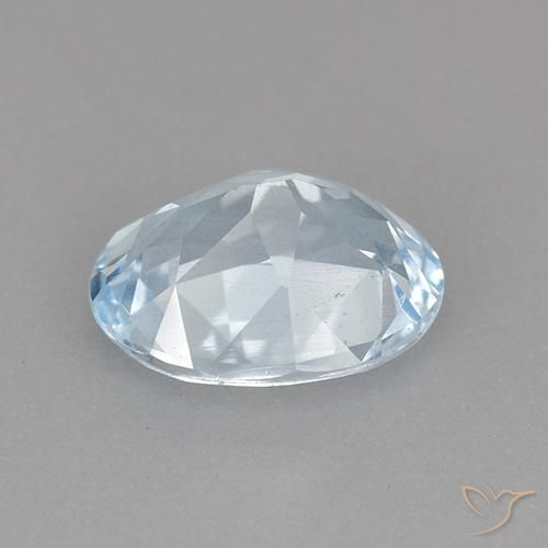 Topaz Gemstone in 9 x 7 mm (calibrated) Size for Sale, Topaz Stone in Sky Blue Color