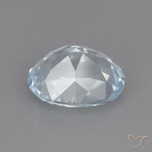 Topaz Gemstone in 9 x 7 mm (calibrated) Size for Sale, Topaz Stone in Sky Blue Color