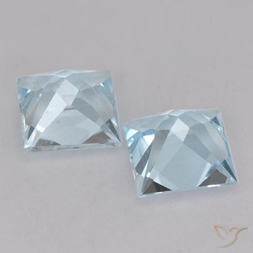 Topaz Gemstones in 7 x 7 mm (calibrated) Size for Sale, Topaz Stones in Sky Blue Color
