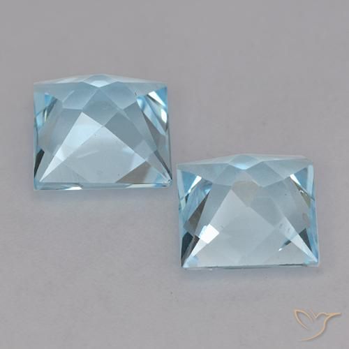 Topaz Gemstones in 7 x 7 mm (calibrated) Size for Sale, Topaz Stones in Sky Blue Color