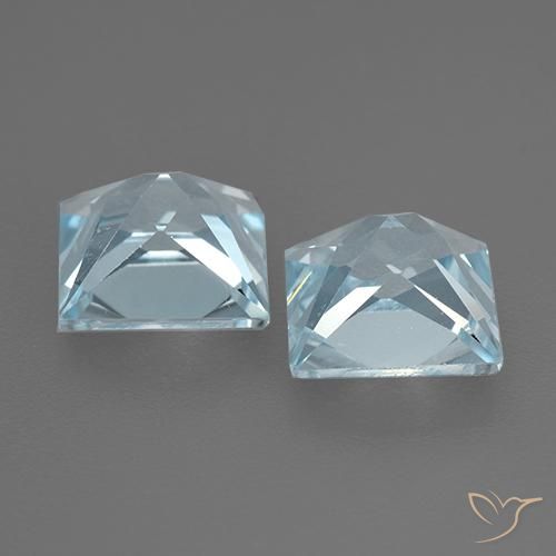 Topaz Gemstones in 7 x 7 mm (calibrated) Size for Sale, Topaz Stones in Sky Blue Color