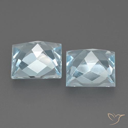 Topaz Gemstones in 7 x 7 mm (calibrated) Size for Sale, Topaz Stones in Sky Blue Color