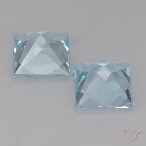 Topaz Gemstones in 7 x 7 mm (calibrated) Size for Sale, Topaz Stones in Sky Blue Color