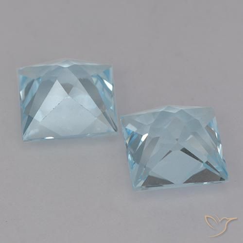 Topaz Gemstones in 7 x 7 mm (calibrated) Size for Sale, Topaz Stones in Sky Blue Color
