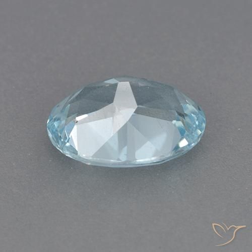 Topaz Gemstone in 9 x 7 mm (calibrated) Size for Sale, Topaz Stone in Sky Blue Color