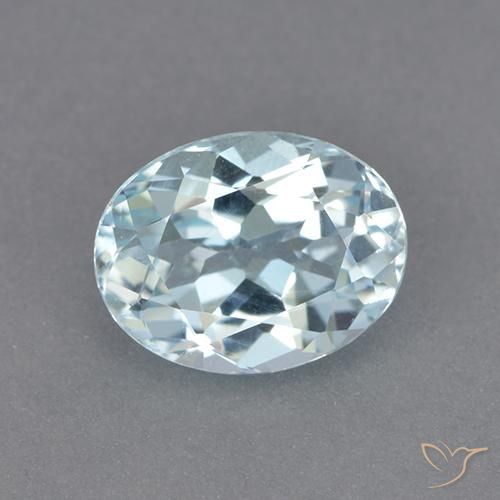2.36ct Natural Sky Blue Topaz, Oval, VVS-VS