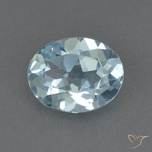2.24ct Natural Sky Blue Topaz, Oval, VVS-VS