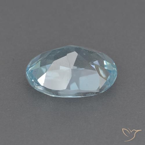 Topaz Gemstone in 9 x 7 mm (calibrated) Size for Sale, Topaz Stone in Sky Blue Color